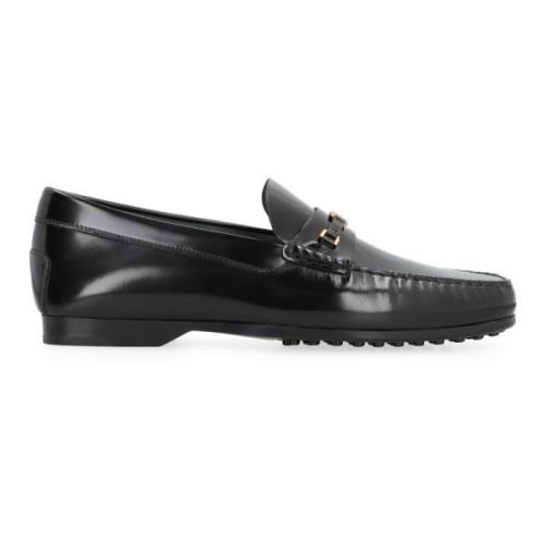 Patentleren Loafer met Front Horsebit Tod's , Black , Heren