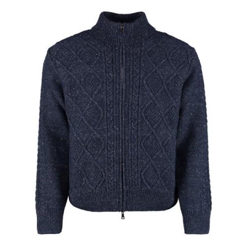 Gezellige Cable-Knit Turtleneck Sweater Paul & Shark , Blue , Heren