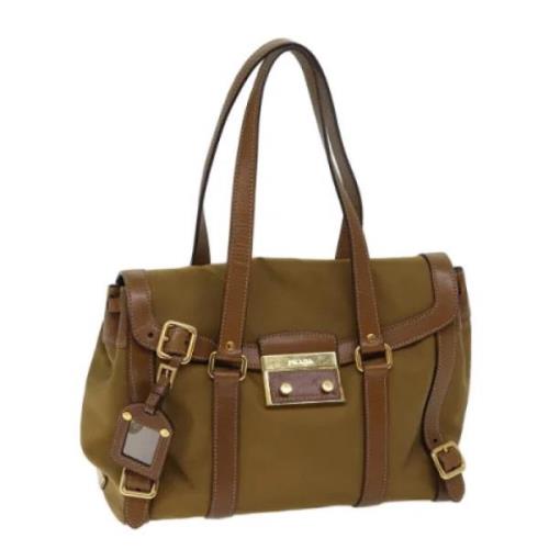 Pre-owned Leather prada-bags Prada Vintage , Brown , Dames