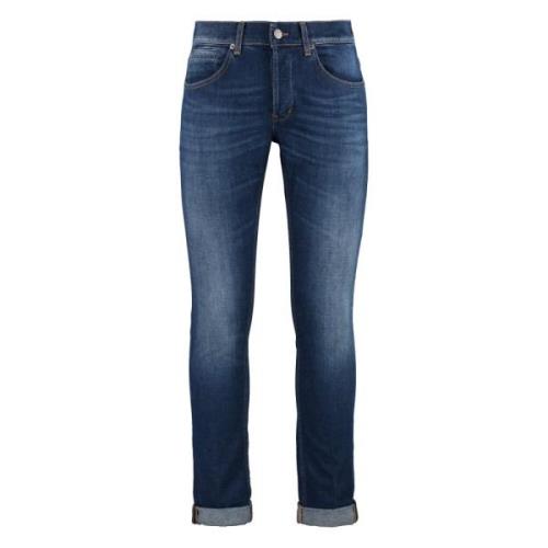 Klassieke 5-Pocket Jeans Dondup , Blue , Heren