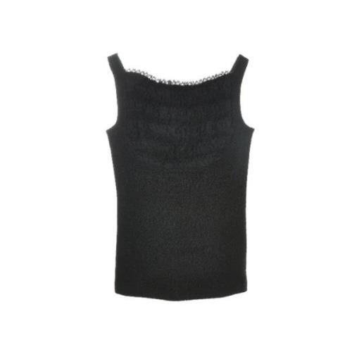 Pre-owned Wool tops Prada Vintage , Black , Dames