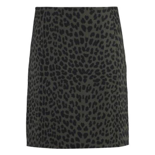 Dierenprint Wol Mini Rok P.a.r.o.s.h. , Multicolor , Dames