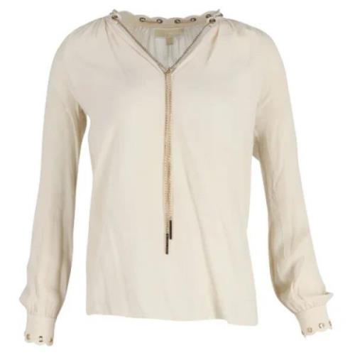 Pre-owned Polyester tops Michael Kors Pre-owned , White , Dames