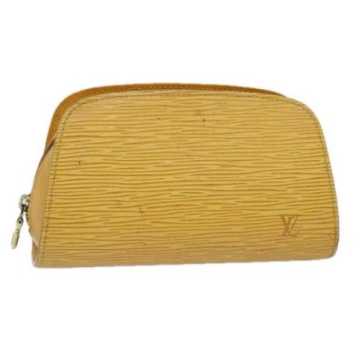 Pre-owned Leather shoulder-bags Louis Vuitton Vintage , Yellow , Dames