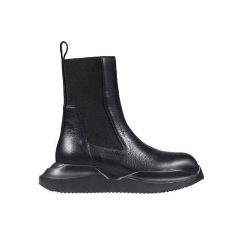 Leren Chelsea laarzen Rick Owens , Black , Heren