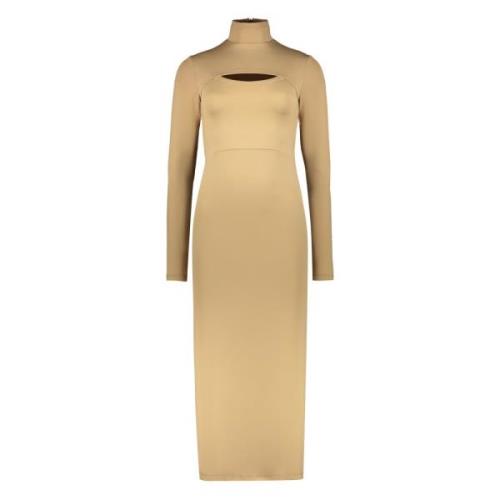 Elegant Cut-Out Detail Dress Ambush , Beige , Dames