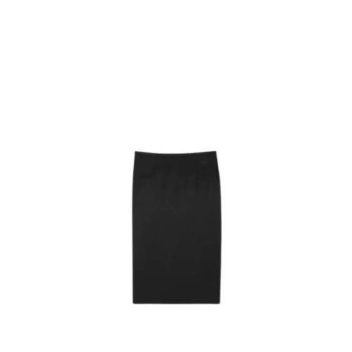 Elegante Zwarte Minirok Saint Laurent , Black , Dames