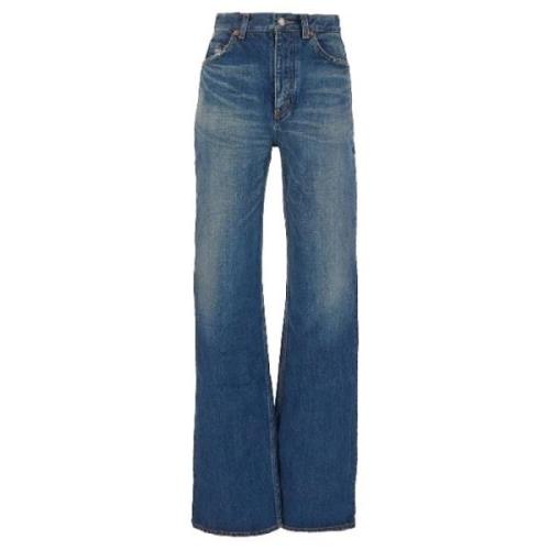 Klassieke Denim 5-Pocket Jeans Saint Laurent , Blue , Dames