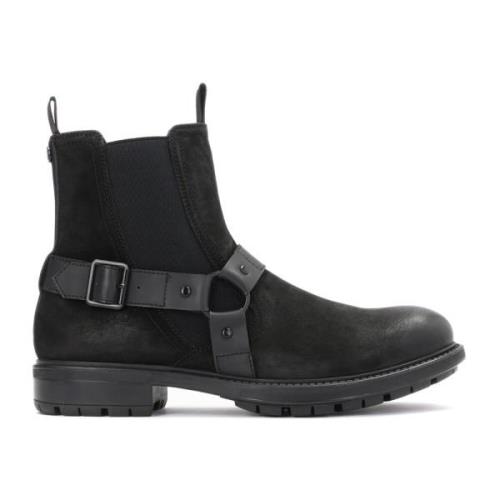 Heren Nubuck Chelsea laarzen met Thinsulate Kazar , Black , Heren