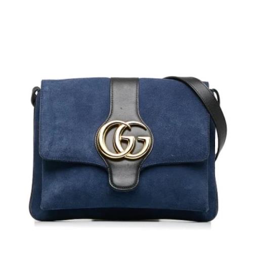 Pre-owned Leather gucci-bags Gucci Vintage , Blue , Dames