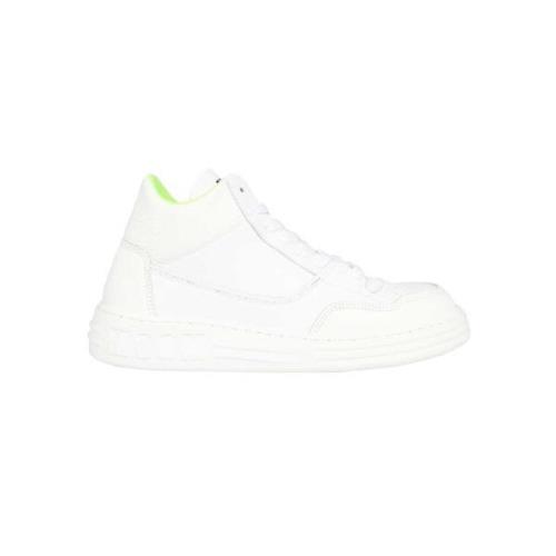 Lage leren sneakers Msgm , White , Heren