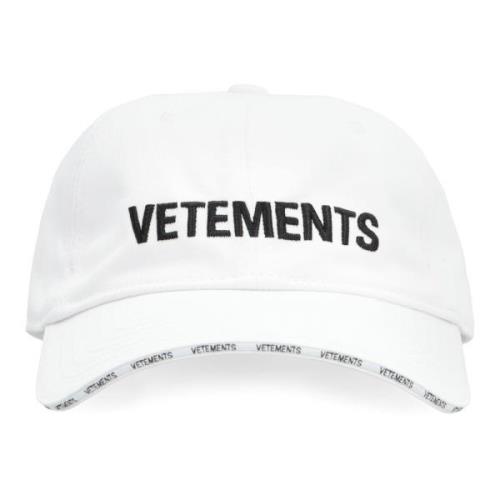 Klassieke Logo Baseball Cap Vetements , White , Heren