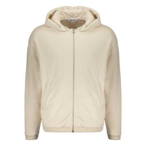 Gewatteerde Zip Hoodie met Zakken Ambush , Beige , Heren