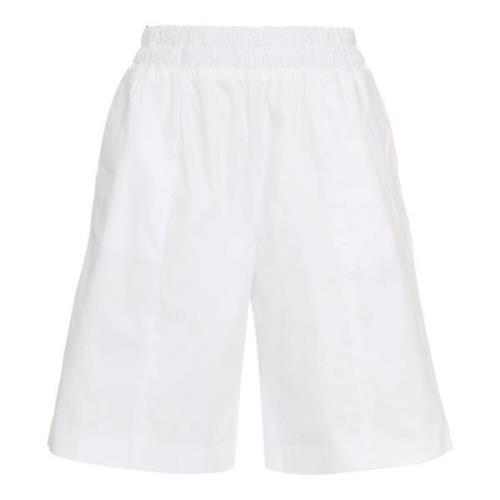 Katoenen Bermuda Shorts Fabiana Filippi , White , Dames