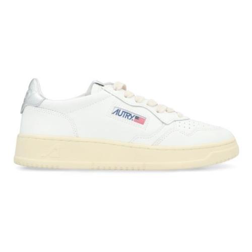 Leren lage sneakers Autry , White , Dames