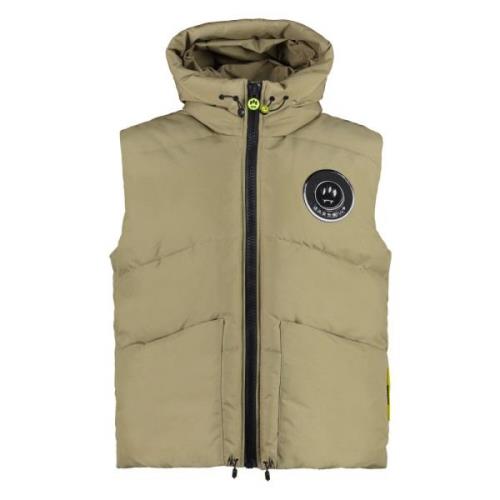 Bodywarmer Jas met Logo Patch Barrow , Brown , Heren