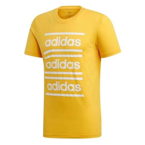 Vier de jaren 90 T-shirt Adidas , Yellow , Heren