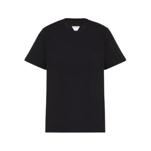 Casual Katoenen T-Shirt Bottega Veneta , Black , Dames