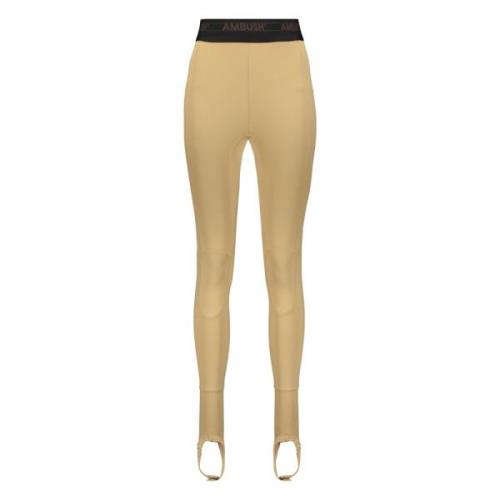 Prestatie Leggings met ritssluiting zak Ambush , Brown , Dames