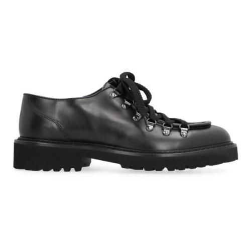 Klassieke Derby Veterschoenen Doucal's , Black , Heren