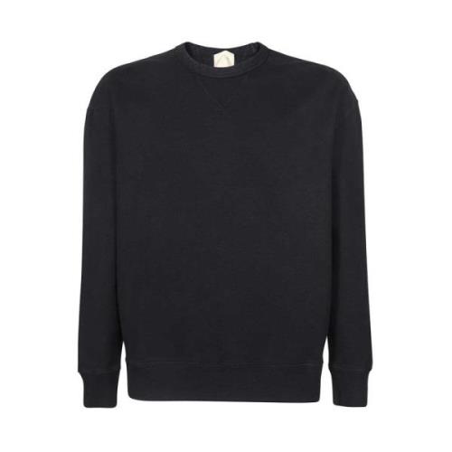 Katoenen Crew-Neck Sweatshirt Ten C , Blue , Heren