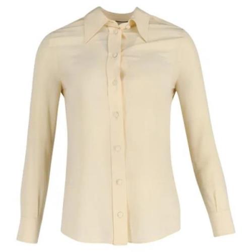 Pre-owned Cotton tops Gucci Vintage , Beige , Dames