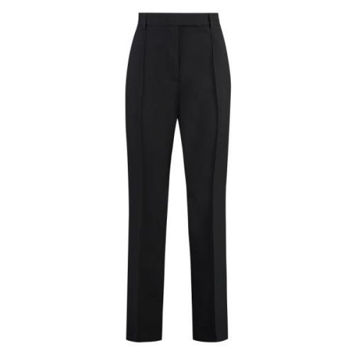 Getailleerde wollen blend broek Acne Studios , Black , Dames