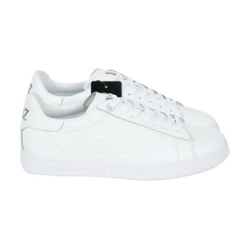 Witte Sneakers Basic Stijl Emporio Armani EA7 , White , Heren