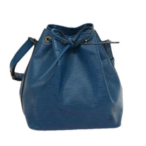 Pre-owned Leather shoulder-bags Louis Vuitton Vintage , Blue , Dames