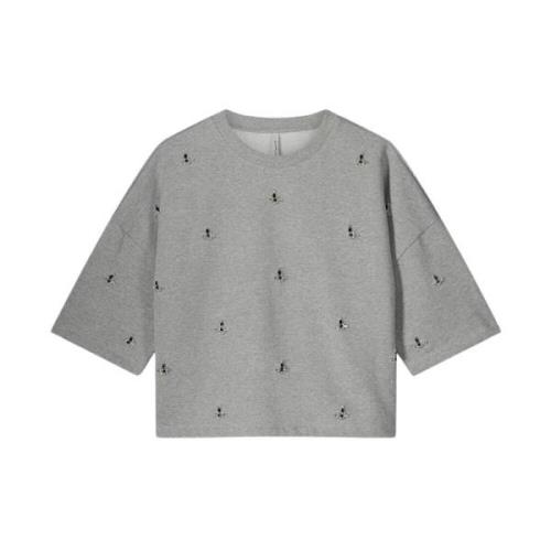 Versierde Boxy Sweater Summum Woman , Gray , Dames