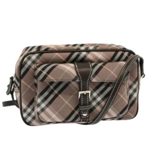 Pre-owned Nylon shoulder-bags Burberry Vintage , Pink , Dames