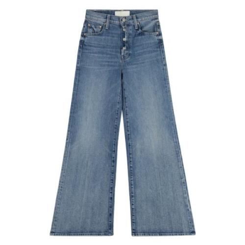 Hoge Taille Flared Jeans Mother , Blue , Dames