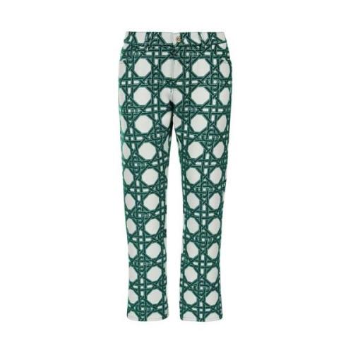 Wollen Broek met Monogramprint Casablanca , Multicolor , Heren