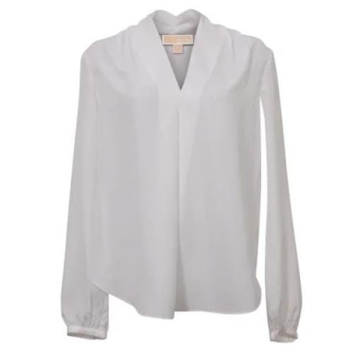 Pre-owned Silk tops Michael Kors Pre-owned , White , Dames