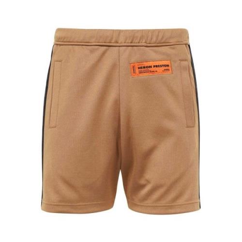 Logo Patch Casual Bermuda Shorts Heron Preston , Brown , Heren