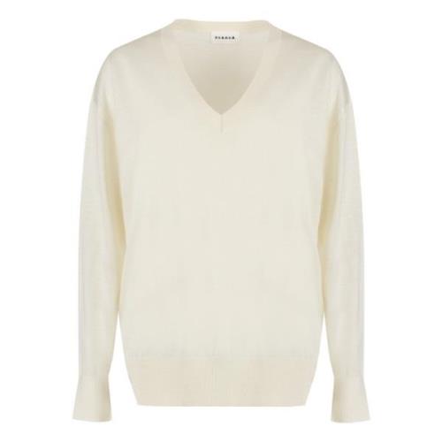 Geribbelde Cashmere Trui P.a.r.o.s.h. , Beige , Dames