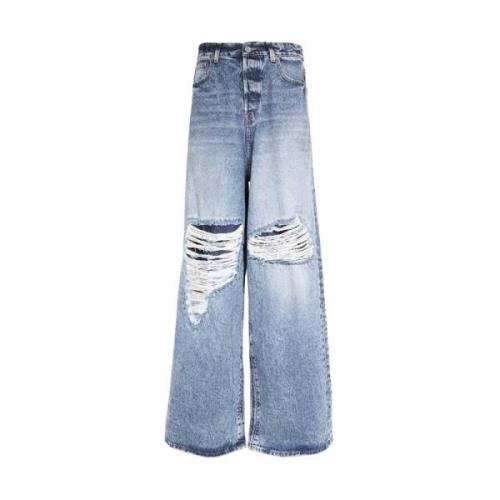 Klassieke Denim Jeans Vetements , Blue , Heren