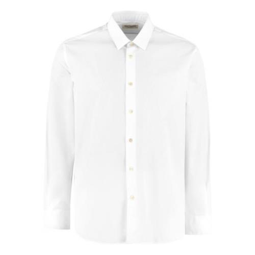 Katoenen Poplin Overhemd Saint Laurent , White , Heren