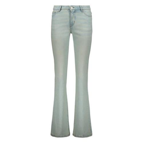 Klassieke Denim Jeans met Contraststiksels Ami Paris , Blue , Dames