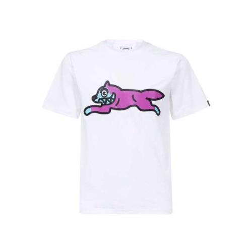 Bedrukt katoenen T-shirt Icecream , White , Heren