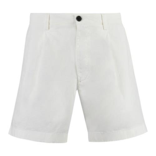 Katoenen Bermuda Shorts Department Five , White , Heren