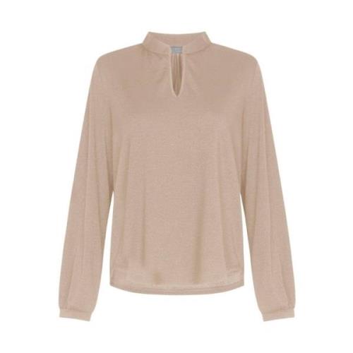 Elegante Blouse met Lange Mouwen No man's land , Beige , Dames