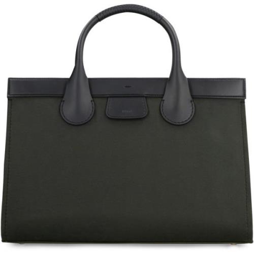 Edith Canvas Tote Tas Chloé , Green , Dames