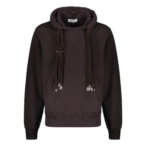 Geborduurde Hoodie met Zakken Ambush , Brown , Heren