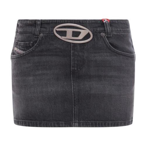 Denim Skirts Diesel , Black , Dames