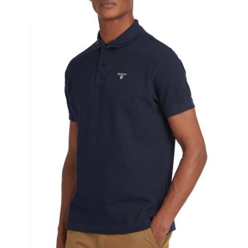 Blauw Polo Shirt Casual Stijl Barbour , Blue , Heren