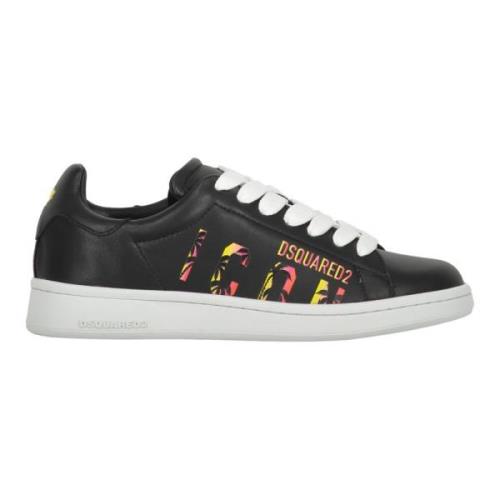 Lage leren sneakers Dsquared2 , Black , Dames