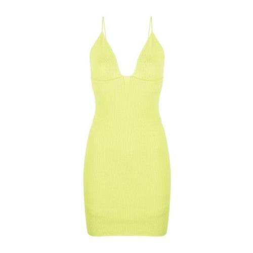 Elegante Zwarte Jurk voor Vrouwen Dsquared2 , Yellow , Dames