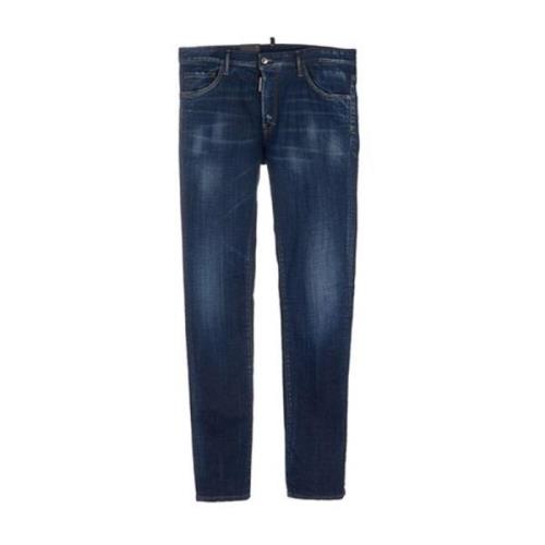 Blauwe Katoenen Denim Jeans Ss22 Dsquared2 , Blue , Dames