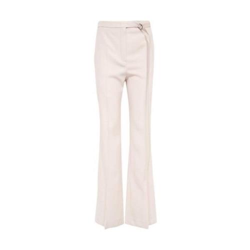 Klassieke Virgin Wool Broek Fendi , Pink , Dames